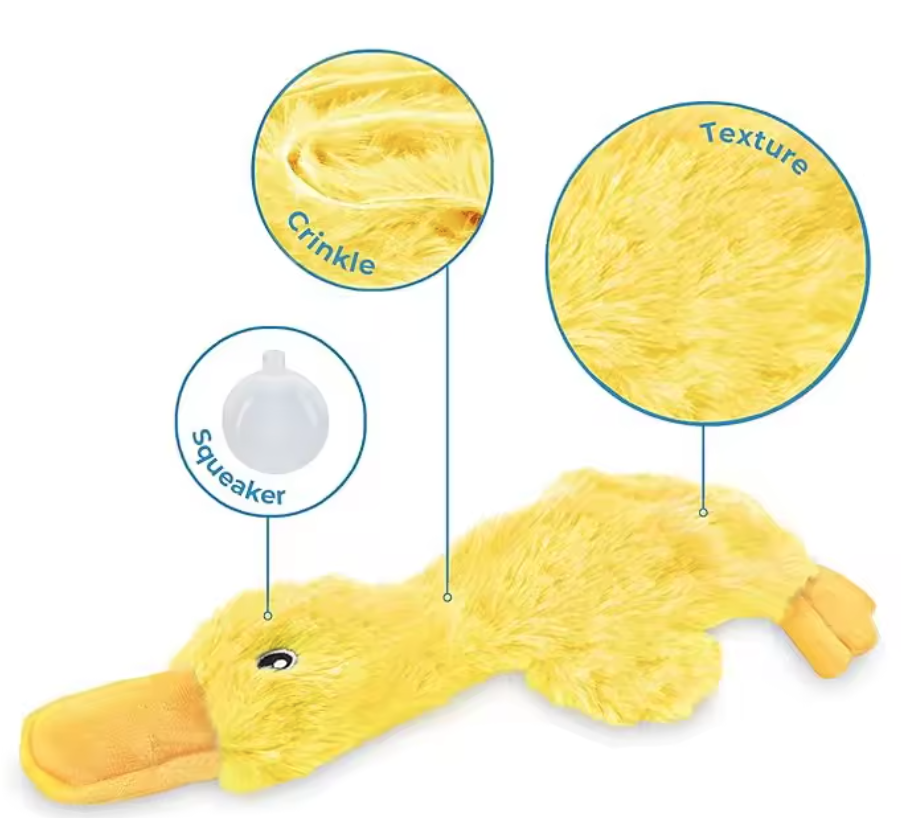 No Mess No Stuffing Chew Duck Plush Toy Dog