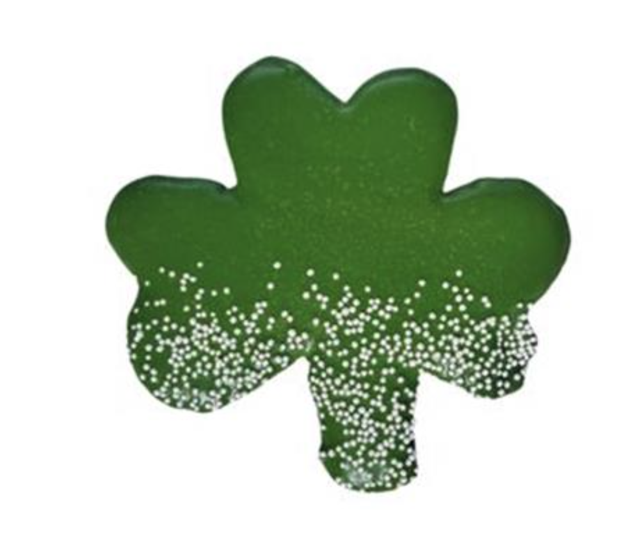 Shamrock Hand Decorated Molasses Cookie - package of 2