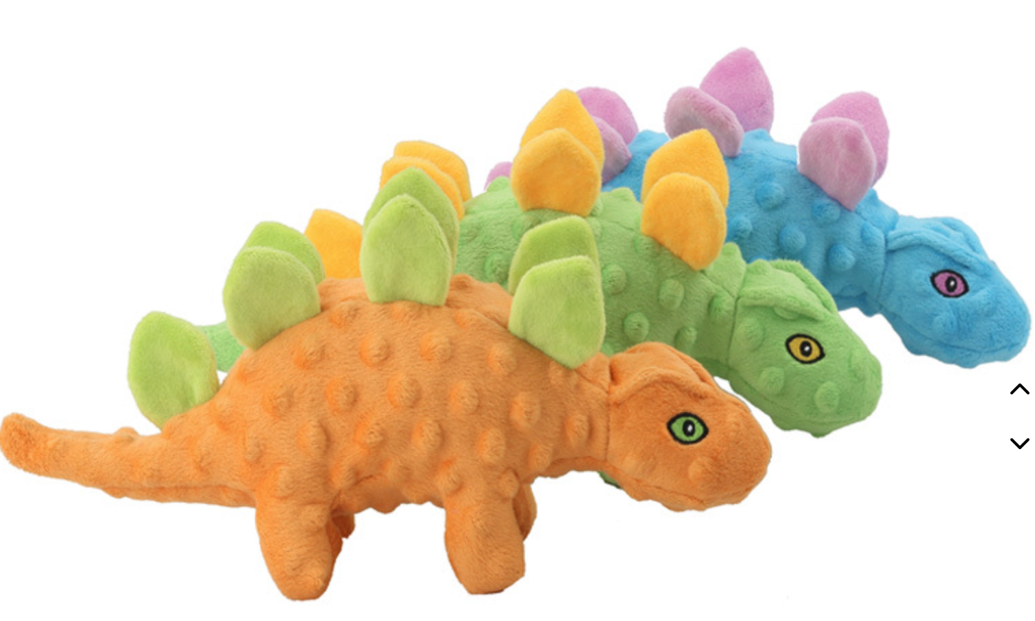 Durable Cartoon Style Dog Chew Toy Soft Fabric Cute Dinosaurs Pet Plush Toy with Squeaker Sound Interactive for Dogs