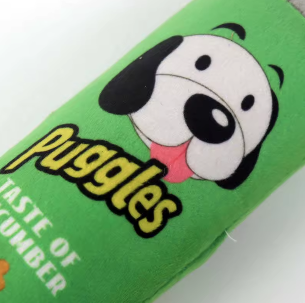 Cylindrical Resistant Soft Machine Washed Durable Chew Plush Stuffed Squeaky Dog Toy