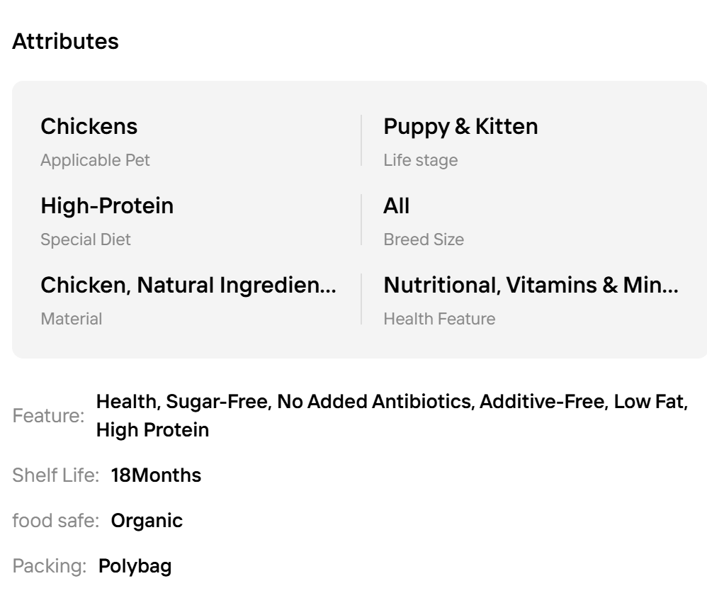 Freeze-dried Chicken Liver Granules with No Additives