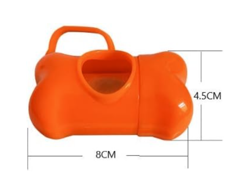 Bone Shaped Poop Bag Dispenser Pet Waste Disposal Bag Dispenser With Waste Bag (Random Color)