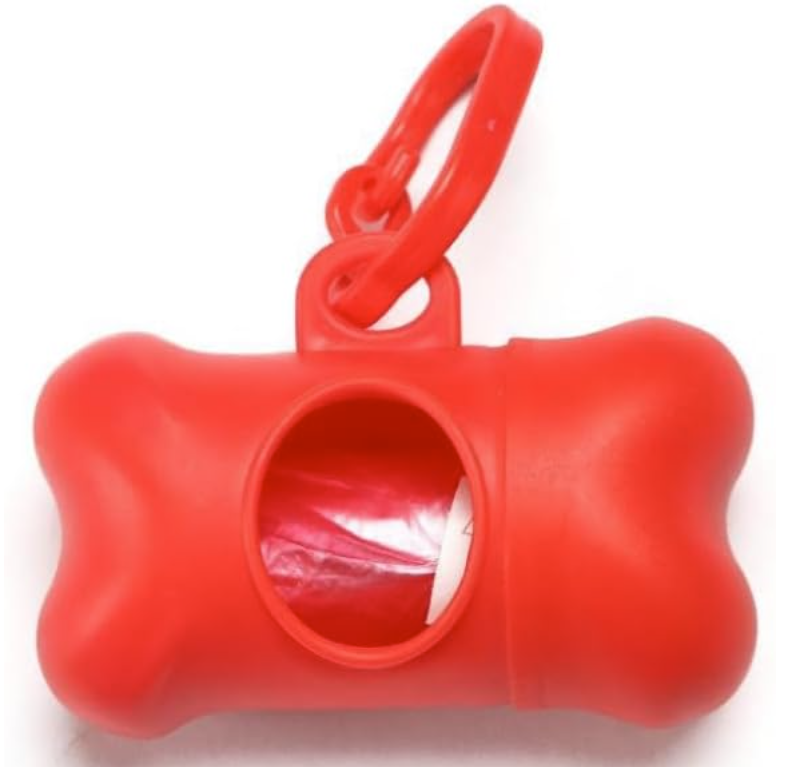 Bone Shaped Poop Bag Dispenser Pet Waste Disposal Bag Dispenser With Waste Bag (Random Color)